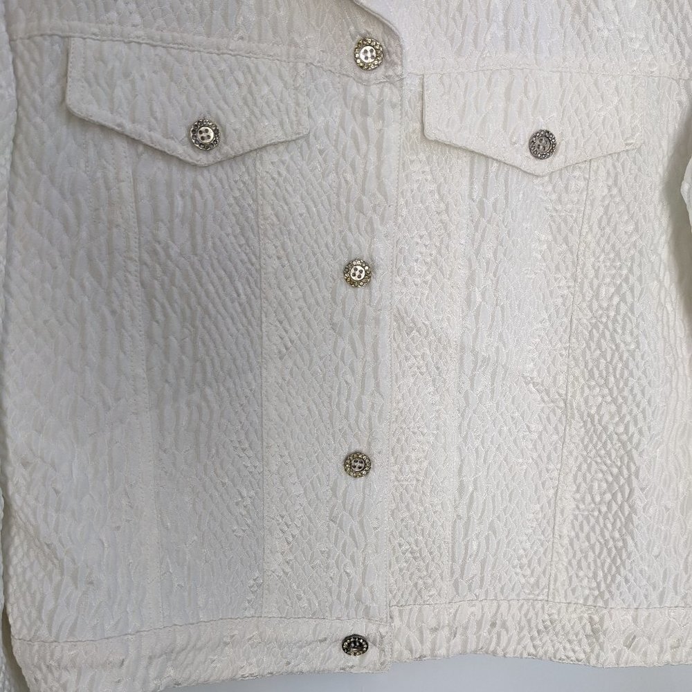 MSK Ladies Light Weight Jacket Cream color Fully Lined - Picture 2 of 8